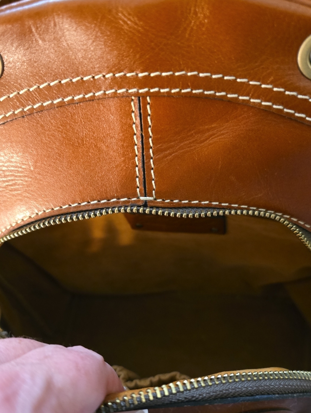 Patricia Nash Brown Leather Backpack Purse - Picture 5 of 11